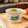 Miaojie Tigela de Papel Descartável Redonda Caixa de Almoço Caixa de Embalagem Espessa Comercial Tigela de Sopa Tigela de Arroz Sem Tampa Caixa de Almoço Doméstica Utensílios