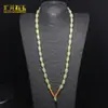 Cuerda Colgante Natural de Jade Afgano Cordón Cadena de Suéter Colgante Cordón Suministro al por Mayor para Transmisión en Vivo