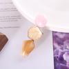 Accesorios para el cabello de celebridades cibernéticas de estilo coreano, pinza elegante para el cabello de mujer, estilo perezoso, flequillo, pinza lateral con patrón poligonal, pinza de pico de pato