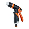 Bestseller internacional: Pistola de água de plástico revestido laranja-cinza de alta qualidade para lavagem de carros em casa, pistola de água de alta pressão com forte impacto e bico para regar flores
