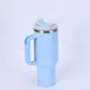 Taza de Hielo de Segunda Generación Transfronteriza de 40 oz de Gran Capacidad con Asa de Acero Inoxidable 304 Taza Portátil para Exteriores Termo Portátil para Coche