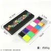 12 Cores Pigmentos para Pintura Facial Corporal Festival Maquiagem Creme Colorido Multicor Pintura Corporal Suave Venda Direta da Fábrica