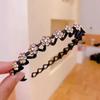 Moda simples em forma de onda strass cabelo Hoop Mulheres Internet Cabelo vermelho Cave Bangs Acabamento de cabelo Cabelo gravata Headwear Non-slip Carimbo de cabelo