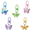 Llavero de Resina Mariposa con Color Degradado L13 para Colgante de Mochila de Estudiante, Encanto para Auriculares de Bolsa de Niña, Regalo para Mejor Amiga