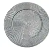 Platos de Plástico de Lujo Más Vendidos, Platos Decorativos Redondos Dorados, Platos para Frutas, Platos para Servir de Restaurante y Hotel, Exclusivamente para Ventas Transfronterizas