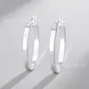 Brincos de Argola Lisos Redondos Simples Versáteis Estilo Ins Cor de Cobre Retenção de Cor Galvanizado Sólido Forma de O Acessórios de Brincos