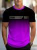 Camiseta Casual de Moda Urbana para Hombre con Impresión 3D Transfronteriza Moda de Verano
