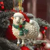 Nuevo Acrílico Plano Transfronterizo Mundo Animal Colgante Fiesta de Navidad Adorno para Árbol de Navidad