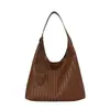 Bolso cruzado para mujer modelo 2026 nuevo, bolso de axila para ir al trabajo, diseño tejido madre e hija, bolso tote elegante de gran capacidad