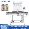 ZONESUN máquina automática de llenado por pesaje mixto de 4 cabezales máquina clasificadora cuantitativa de partículas químicas, granos, frijoles