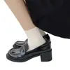 Sapatos plataforma Mary Jane, mocassins, sapatos de salto alto estilo japonês, sapatos Mary Jane JK, sapatos de uniforme, sapatos de salto médio
