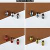 Nuevo 9*18mm ojo de caballo garra dorada turmalina taladro color degradado gema diy joyería piedra cristal joyería al por mayor
