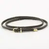 Cinturón Nuevo Tejido a Mano de Cuero para Mujer, Hebilla de Pin, Delgado Versátil Casual Vintage, Decoración de Cuerda en la Cintura, Venta al por Mayor de Cinturones