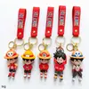 Llavero One Piece colgante de Luffy dibujos animados transfronterizos One Piece Luffy amuleto para mochila de niños figura pequeña juguete