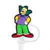 8-10mm Capinha de Palito Desenho Animado Fofo Simpson Tampa de Palito à Prova de Poeira Cobertura Protetora para Canudo de Vidro