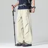 Pantalones Cargo Finos de Secado Rápido para Hombre de Verano, Pantalones de Trabajo para Exteriores, Pantalones Casuales Rectos de Seda Helada