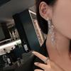 Pendientes de serpiente de plata S925 con diseño de celebridad coreana de internet, elegantes y largos, combinables, B567
