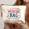 Nueva Bolsa de Maquillaje Impermeable de Lino de Amazon Más Vendida Bolsa de Cosméticos para Maestra Bolso de Mano Neceser Bolsa de Almacenamiento Bolsa Pequeña de Tela