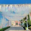 Cortina Estrellada de Techo con Efecto de Viento de Moda para Centros Comerciales, Plazas, Calles Peatonales, Pasillos, Cortina de Lluvia con Acabado de Galaxia Láser para Exteriores