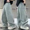 Jeans de Primavera para Niños 2026 Nuevo Estilo Pantalones para Niños Grandes Pantalones de Primavera y Otoño Largos Pantalones de Primavera Frescos y Elegantes de Moda para Niños