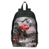 Mundo Animal Tiranosaurio Rex Dinosaurio Mochila Escolar Infantil Estudiantes de Primaria y Secundaria Mochila de Moda Mochila Personalizada DIY