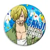 Insignias de Merchandising de One Piece Insignias de Anime de Luffy Zoro Sanji Regalos para Eventos de Convención Amuletos para Bolsas