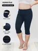 Leggings Esportivos Populares Europeus e Americanos Transfronteiriços, Tamanhos Grandes 1Xl-5Xl, Calças Capri para Corrida Respiráveis e Confortáveis com Cintura Regular