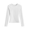 Outono e Inverno novas europeias e americanas mulheres slim-fit manga comprida camisa de manga comprida top C77033