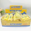 Barra de Leche de Fresa en Stock Juguete Squishy de Mantequilla de Rebote Lento con Textura Suave para Alivio del Estrés