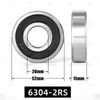 Rodamientos de Bolas de Ranura Profunda Serie 63, Acero para Rodamientos, Estándar Nacional 6301-2RS, Rodamientos para Motores de Alta Velocidad 6300ZZ