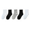 Calcetines para niños, otoño e invierno, calcetines de algodón para niños, calcetines blancos para estudiantes, calcetines blancos de dos barras para niñas, medias de estilo académico