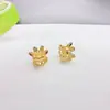 Banhado a Ouro 14K Cor Duradoura 7*8*6mm Flor Oca Contas Espaçadoras Material para Acessórios de Joias Artesanais DIY