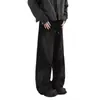 Pantalones deportivos casuales de peso pesado estilo americano con degradado y pierna curva para hombre, pantalones deportivos de pierna ancha de tendencia para primavera/otoño, pantalones largos holgados de pierna recta