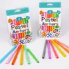 12 Colores Pluma de Acuarela Set de Materiales de Arte para Niños Pluma de Pintura para Niños Marcador Graffiti Material Ecológico Seguro