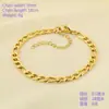 Fabricante de Dongguan Ins Estilo Simples Aço Inoxidável Banhado a Ouro 18K Corrente Imperial Corrente de Bolas Pulseira Quadrada de Pérola para Homens e Mulheres
