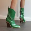 Outono e inverno de 2023 Novas botas de cavaleiro pontudas europeias e americanas, botas de moda com cano, botas curtas, salto alto, sapatos femininos 40-48 botas de comércio exterior