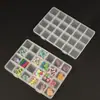Caja de Plástico Transparente de PP con 24 Compartimentos para Guardar Cuentas Pequeñas, Caja de Exhibición para Joyería y Arte de Uñas, Accesorios de Ferretería, Caja para Equipo de Pesca