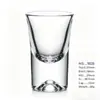 Venta al por mayor de fábrica vaso de bala de vidrio copa pequeña transparente copa de vino extranjera copa de un trago copa de vino blanco wonton copa para licores