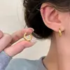 Nuevos Pendientes Rombo Súper Brillantes Marrones Exquisitos Transfronterizos Moda de Lujo Ligero Pendientes de Gama Alta Pendientes Versátiles de Temperamento para Mujeres