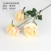 Rosa Artificial Tallo Único 3 Cabezas Ramo de Rosas Búlgaras Pasillo de Boda Decoración del Hogar Comercio Electrónico Transfronterizo Caliente