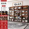 Vitrina con Luces, Estantería para Sala de Estar en Casa, Estilo Lujo Ligero, Vitrina de Pared, Mueble de Piso, Mueble de Piso para Almacenamiento de Figuras