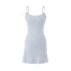 Conjunto Blanco Puro Deseo para Mujer Verano Sexy Chica Caliente Vestido Ceñidor de Cintura Adelgazante con Tirantes Cardigan Versátil Casual Conjunto de Dos Piezas