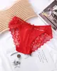 Nuevo Estilo Sexy de Encaje con Lazo y Malla Transparente, Bragas de Cintura Baja con Entrepierna de Doble Capa Fabricante 1039