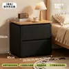 Mesita de noche de madera maciza cuidadosamente seleccionada, modelo nuevo para uso doméstico, lujo ligero, estilo vintage pequeño color crema, mueble de almacenamiento de alta gama para mesita de noche