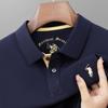 Alihu Golf Verano Nuevo Hombre Versión Pura Camiseta Polo Manga Corta Casual Amigable con la Piel Camiseta de Cuello Polo de Negocios