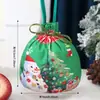 Bolsa de regalo de decoración navideña, bolsa de manzana de Santa Claus transfronteriza, bolsa de dulces para niños, empaque de manzana para Nochebuena