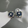 Pétalos Coloridos Zircón de Cobre Super Brillante Botón Moda Abrigo de Mujer Abrigo de Tweed Joyería Decorativa Chapada en Cobre Hebilla