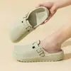 Chinelos Baotou Sapatos de Enfermeira Doutora Femininos Verão Leve Interno Banho Casa Sandálias Confortáveis para Uso Doméstico Feminino