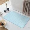 Felpudo absorbente de coral grueso para baño, antideslizante, superabsorbente