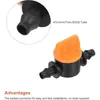 Válvula mini personalizada 47 com abertura estreita, válvula de controle de interruptor de passagem reta de tubo capilar 47 para controle de fluxo de irrigação de jardinagem pequena válvula